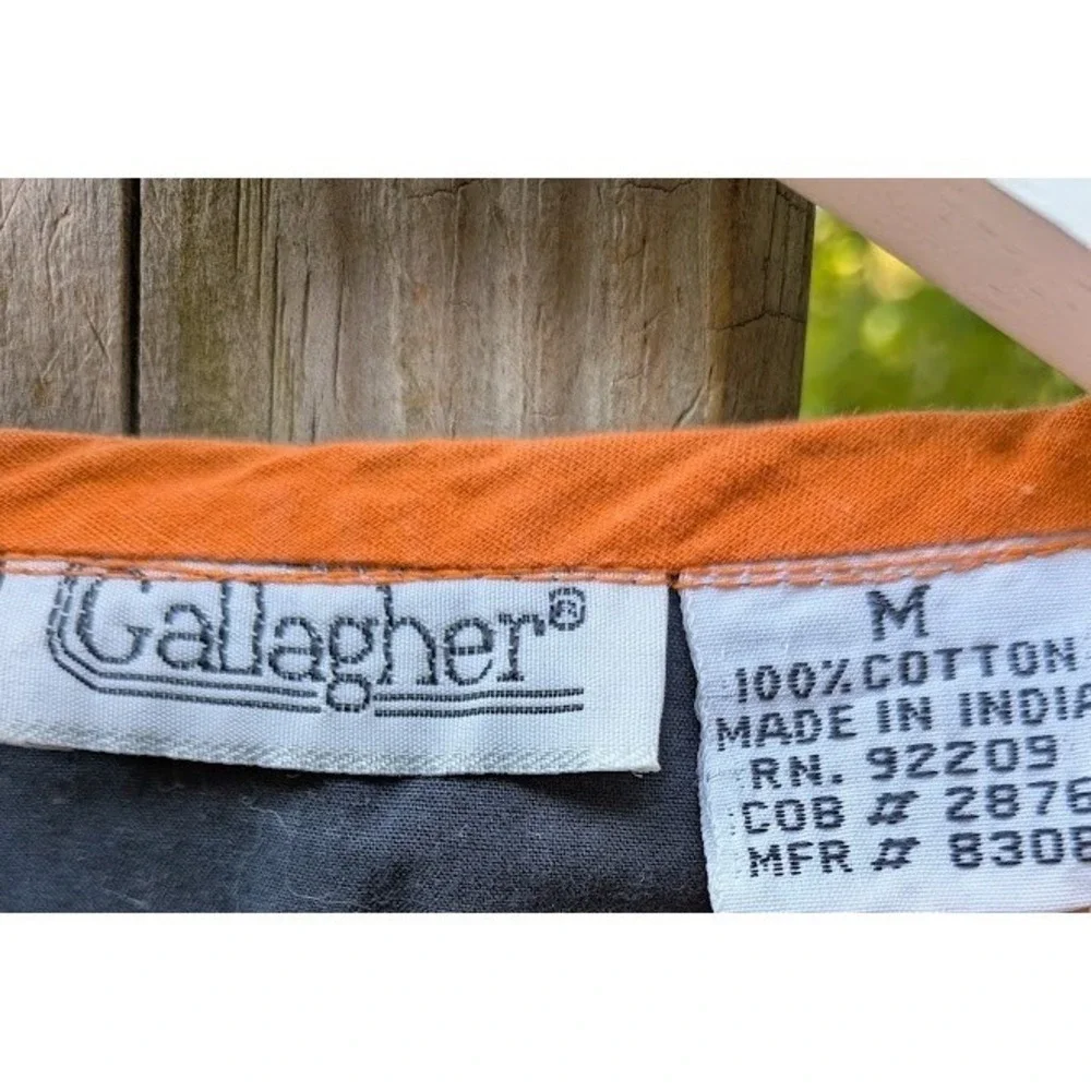 Vintage Gallagher Womens M Halloween Vest Applique Embroidered Cute Pumpkin Cat